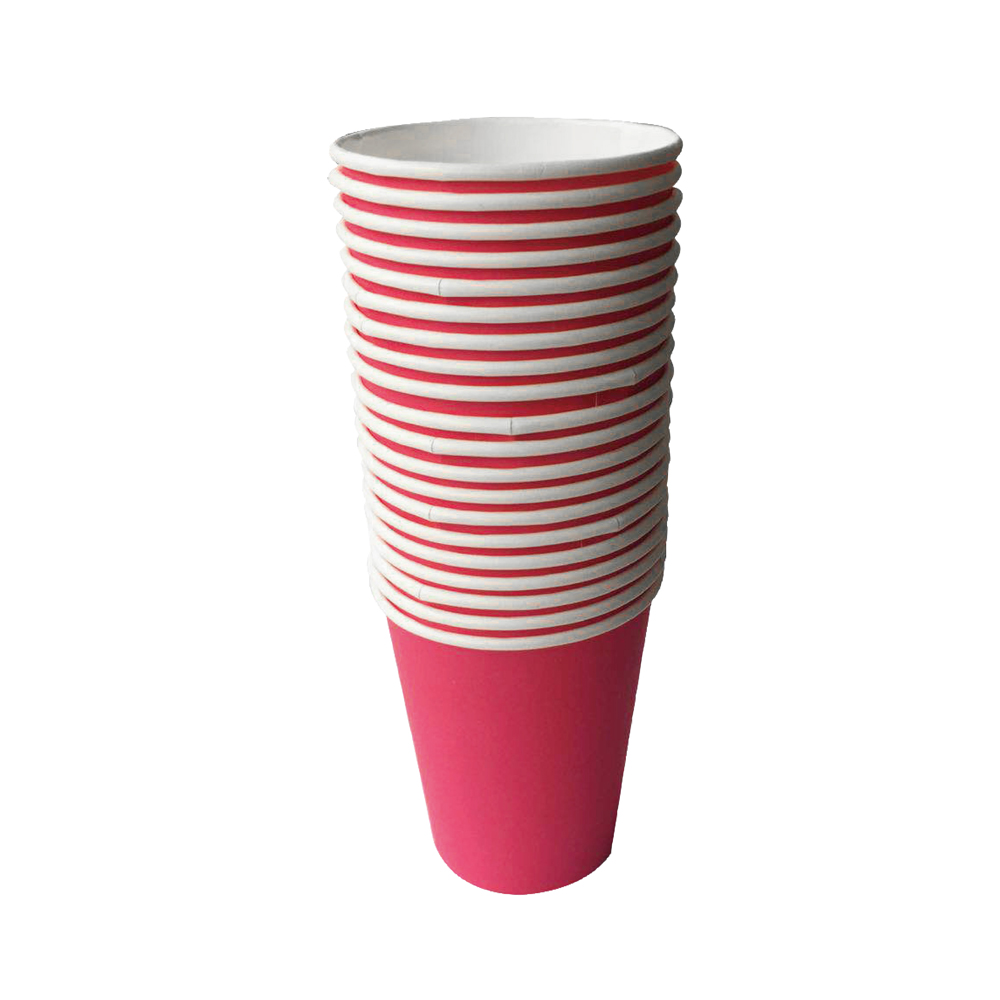 CH2-3MG3054 - 彩色紙杯-枚紅色(20入)