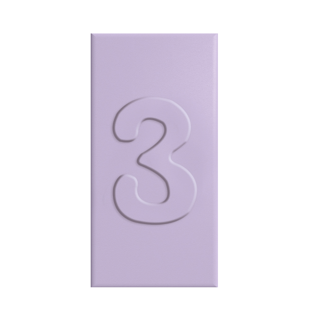 C05-L-3 - 木槿紫-L-數字-3