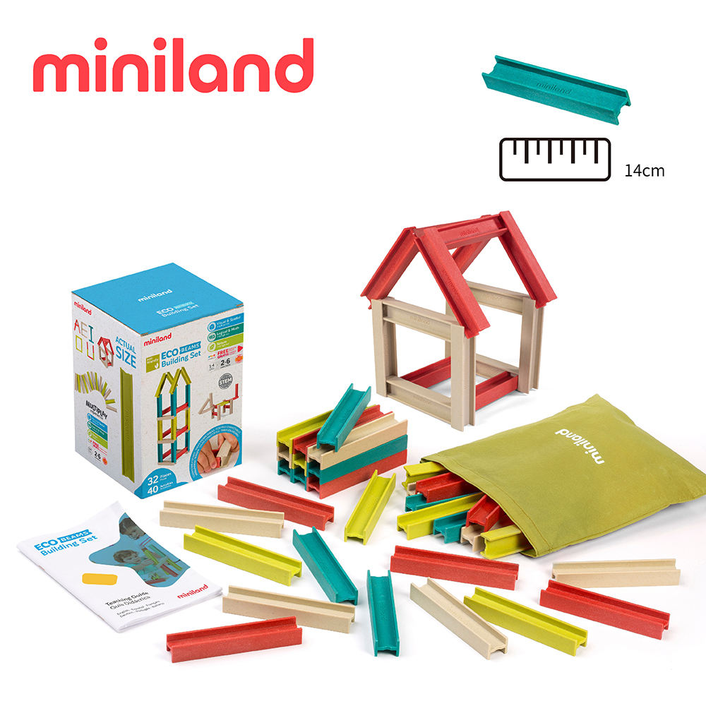 ML000197 - 【西班牙miniland】ECO工型積木32入-