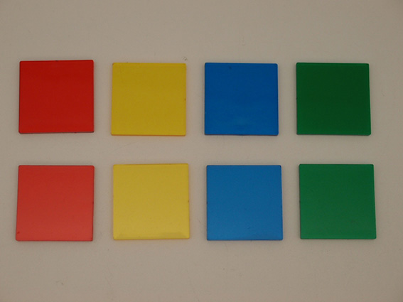 A2006A01 - 方形透明片(1英吋,4色,1000pcs)